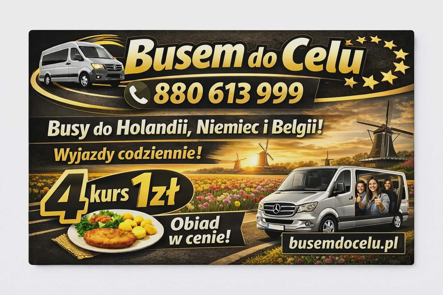 busy do Holandii Busem do Celu